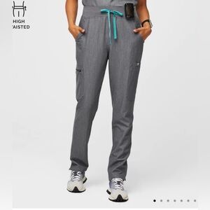 FIGS High Waisted Yola Skinny Scrub Pants Graphite Women’s Sz Small Petite
